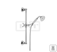 DIBLfit Messing-Brausegarnitur mit rundem Brauserohr...