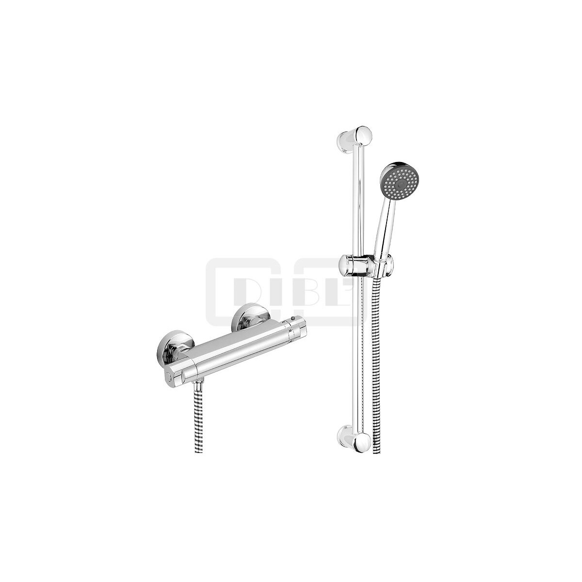 DIBLtherm Thermostat-Brause-Renovierungsset zur Aufputzmonta