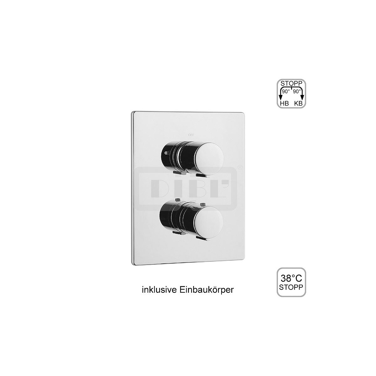 DIBLtherm eco Thermostat-Batterie ½" zur Unterpu
