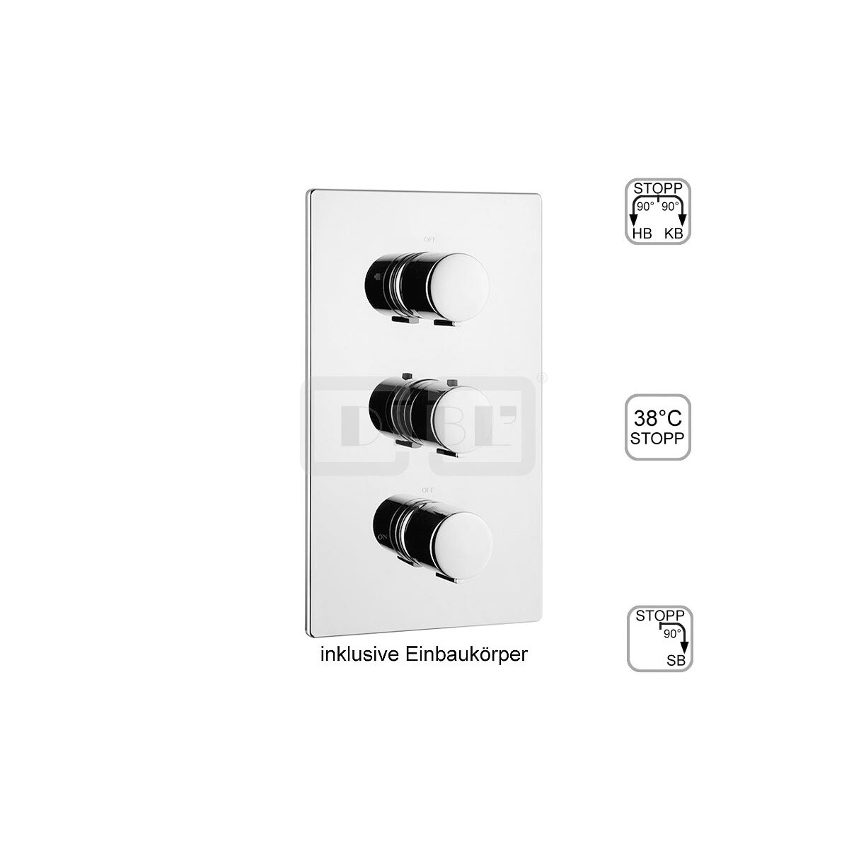 DIBLtherm eco Thermostat-Batterie ¾" zur Unterpu