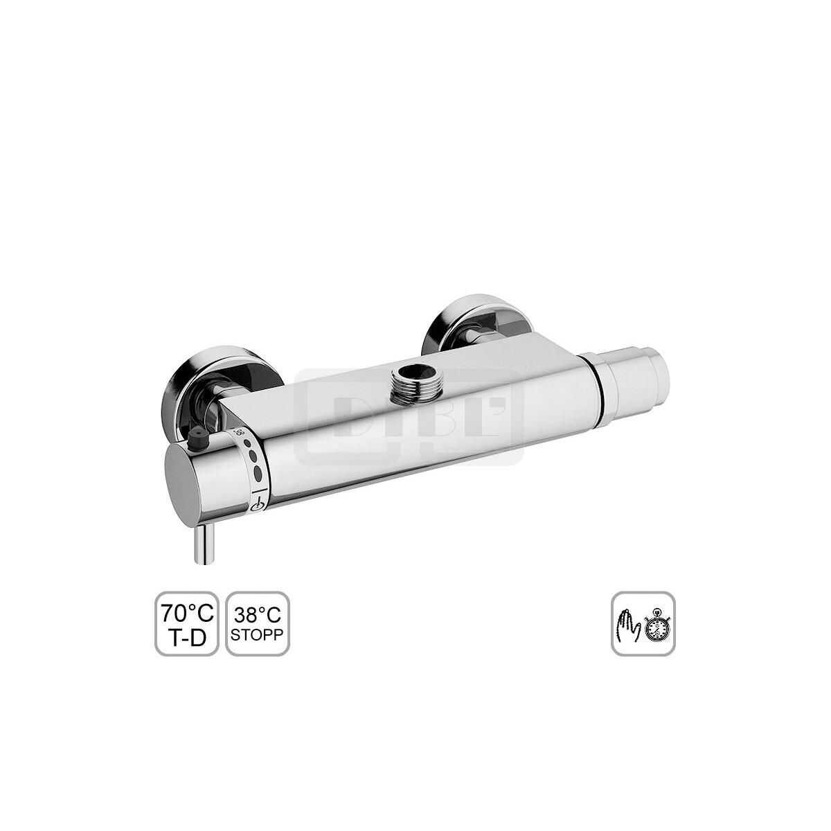 DIBLmed Selbstschluss-Thermostat-Brausebatterie zur Aufputzm