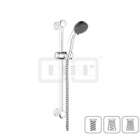 DIBLfit Brausegarnitur mit rundem Brauserohr Ø 22 mm x 628 mm
