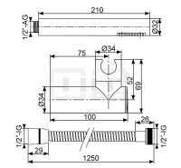 DIBLfit Brauseset mit runder Stabhandbrause, rundem...