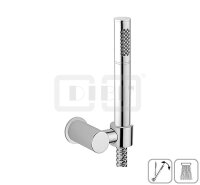 DIBLfit Brauseset mit runder Messing-Stabhandbrause,...