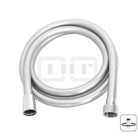 DIBLfit Metalleffekt-Brauseschlauch 2000 mm in Silber-Optik, mit Drehkonus