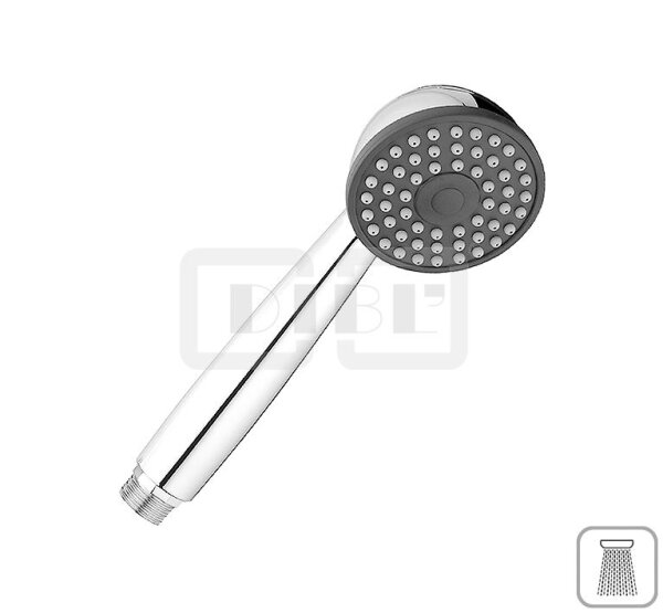 DIBLfit Kunststoff-Einstrahl-Antikalk-Handbrause