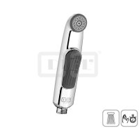 DIBLfit Kunststoff-Einstrahl-Antikalk-Handbrause mit Selbtschluss-Funktion