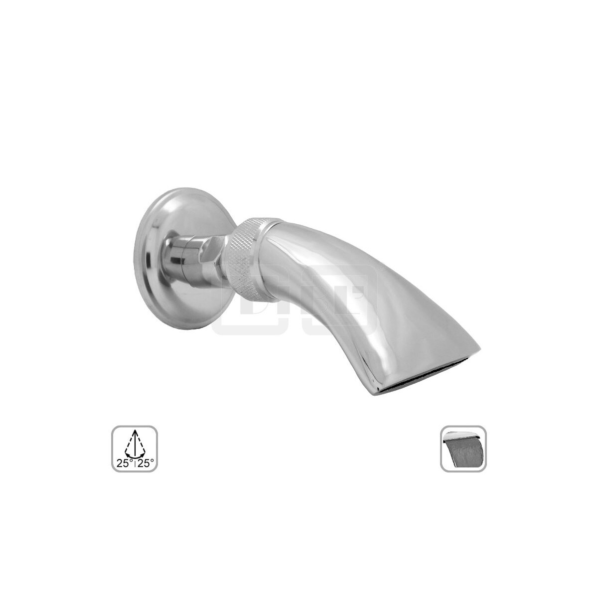 DIBLfit Messing-Cascaden-Wasserschwall-Kopfbrause zur Wandmo
