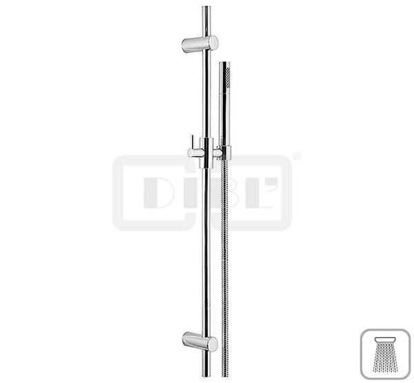 DIBLfit Messing-Brausegarnitur 755 mm, mit runder Messing-Stabhandbrause