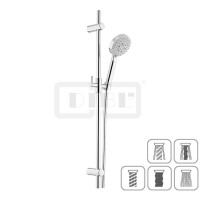 DIBLfit Messing-Brausegarnitur 755 mm, mit Fünfstrahl-Handbrause
