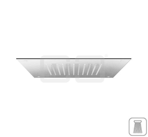 DIBLfit Eckige Edelstahl-Deckeneinbau-Regenkopfbrause 320 mm x 320 mm x 2 mm