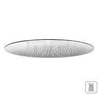 DIBLfit Runde Edelstahl-Deckeneinbau-Regenkopfbrause Ø 400 mm x 2 mm