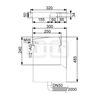 DIBLfix Universal-Schlauchbrausebox zur Wannenrandmontage