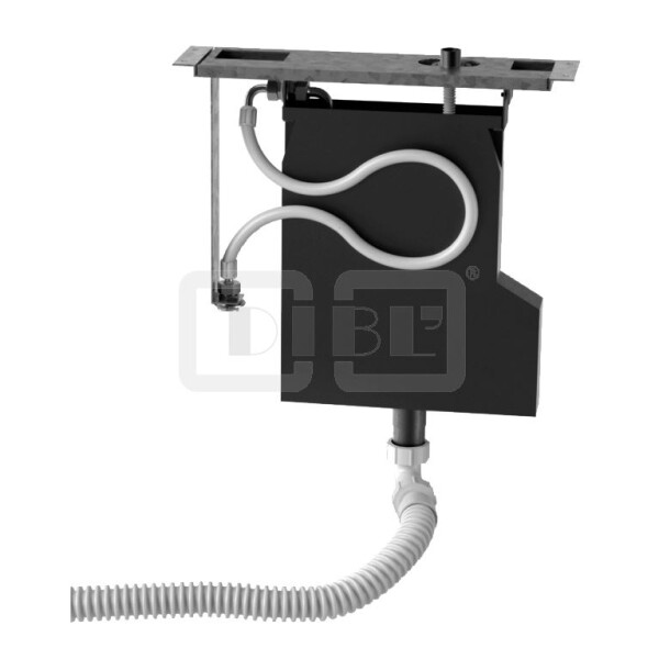 DIBLfix Universal-Schlauchbrausebox mit Montageplatte zur Fliesenrandmontage