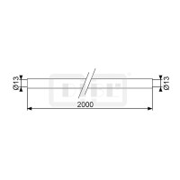 DIBLfit Kneippscher Metalleffekt-Brauseschlauch ½" x 2000 mm