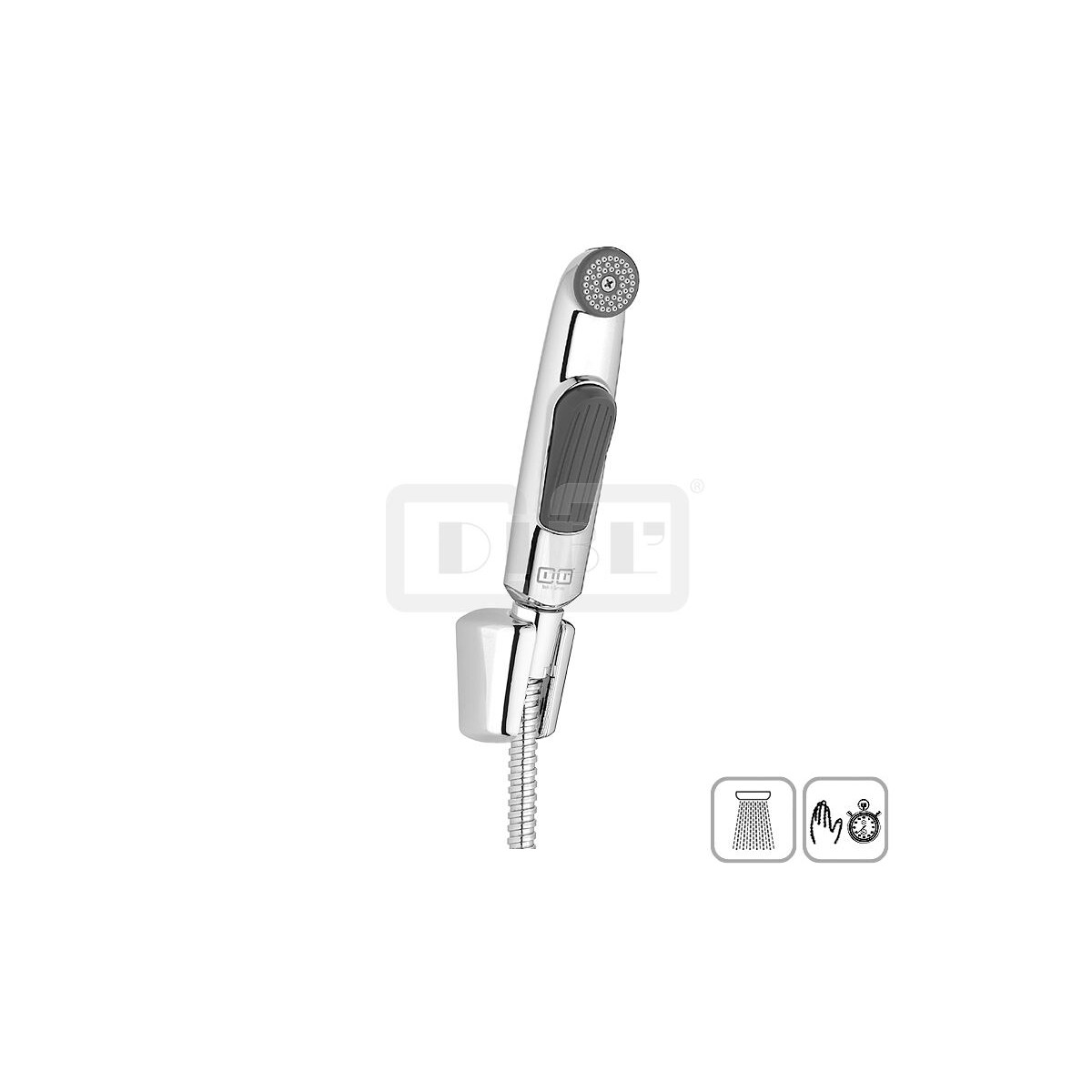 DIBLfit Spezial-Brauseset mit Selbstschluss-Handbrause, Wand
