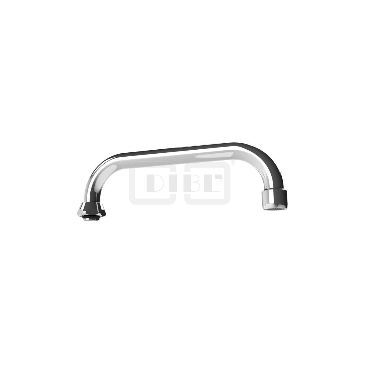 DIBLfix Messingrohr-Auslauf, U-Form, konisch dichtend, Strah