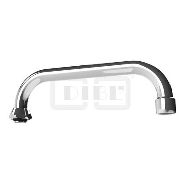 DIBLfix Messingrohr-Auslauf, U-Form, konisch dichtend, Strahlregler M 22 x 1 Innengewinde wahlweise in Niederdruck