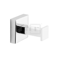 DIBLaccessoires Eckiger Messing-Einzel-Handtuchhaken