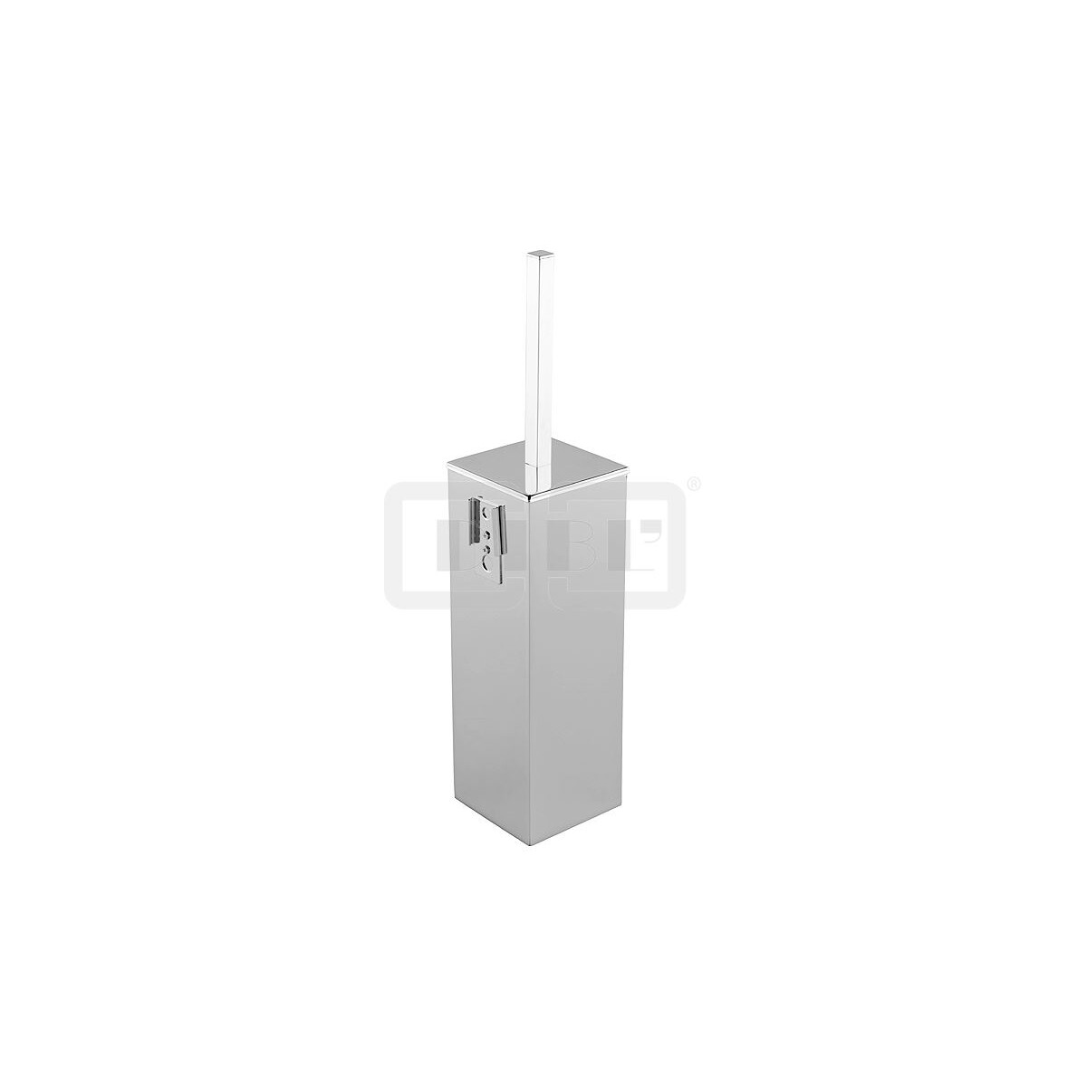 DIBLaccessoires Eckige Messing-Wand-Toilettenbürstengar