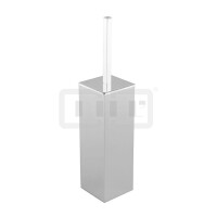 DIBLaccessoires Eckige Messing-Stand-Toilettenbürstengarnitur