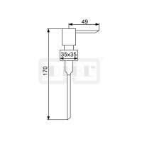 DIBLaccessoires Ersatz-Messing-Universal-Seifenspenderpumpe