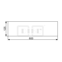 DIBLaccessoires Ersatz-Kristall-Glasablage 600 mm