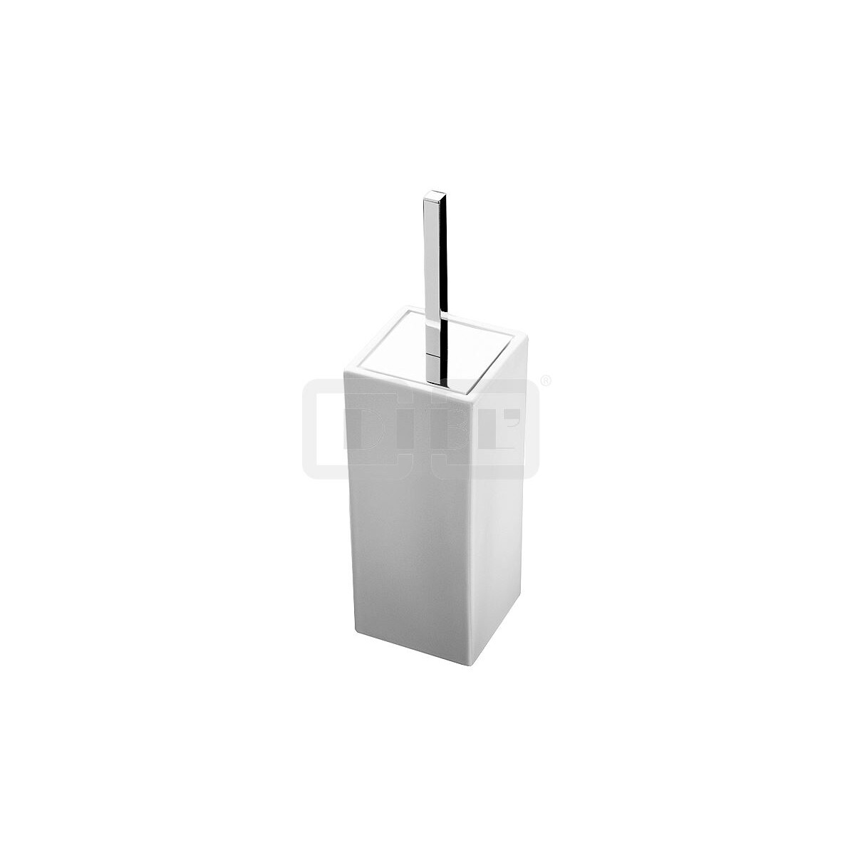 DIBLaccessoires Eckige Stand-Toilettenbürstengarnitur, 
