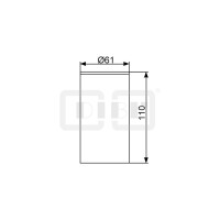 DIBLaccessoires Messing-Stand-Zahnputzbecher