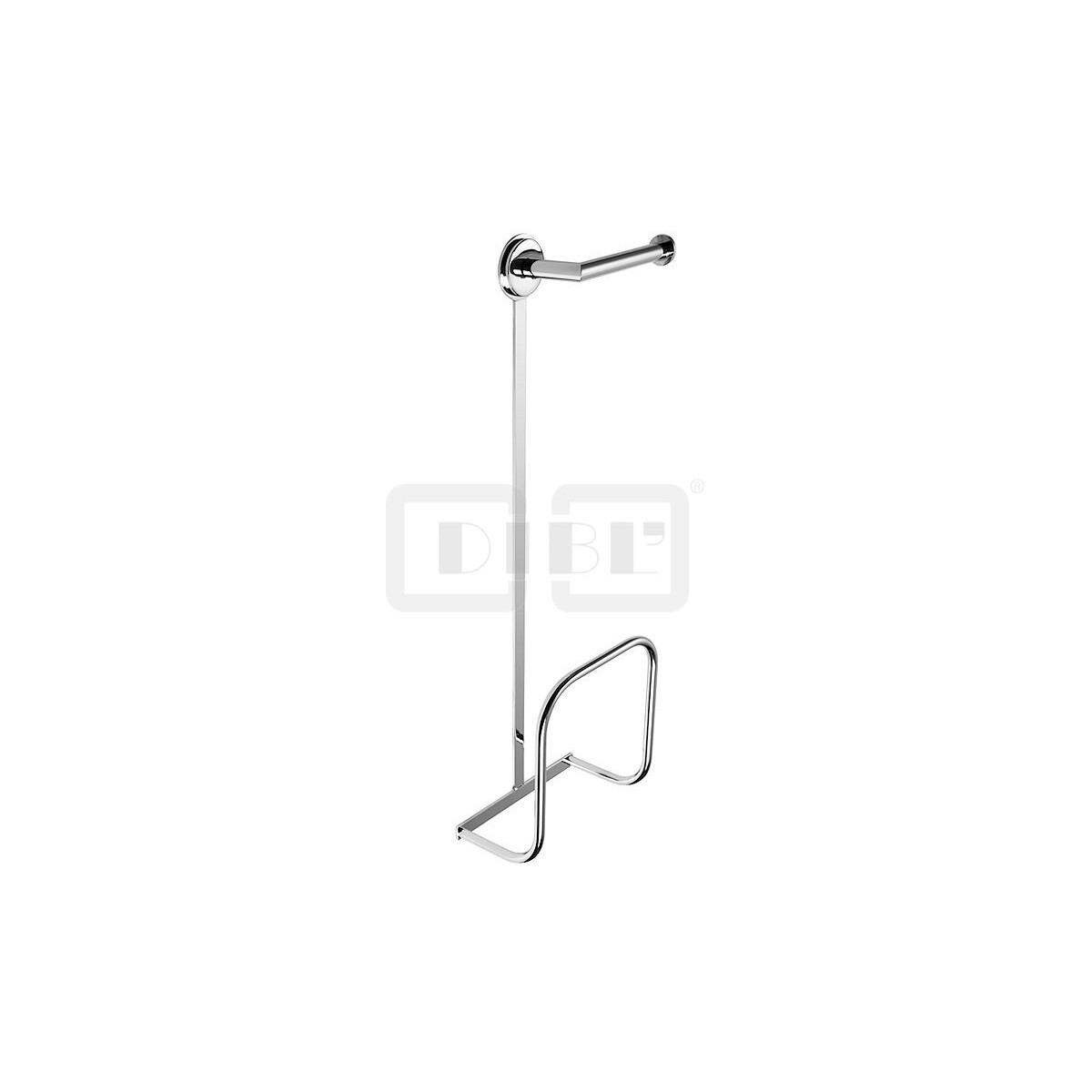 DIBLaccessoires Messing-Toilettenpapierhalter ohne Deckel, m