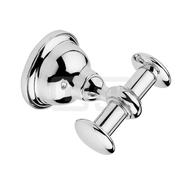 DIBLaccessoires Retro-Messing-Doppel-Handtuchhaken