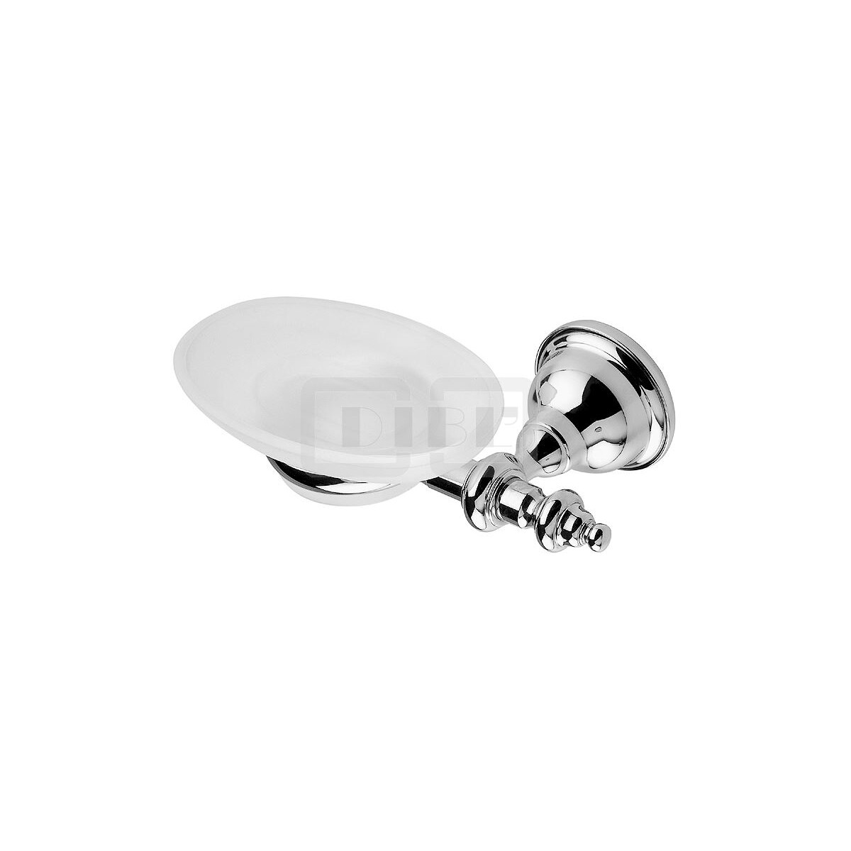 DIBLaccessoires Retro-Messing-Wand-Seifenhalter, mit Kristal
