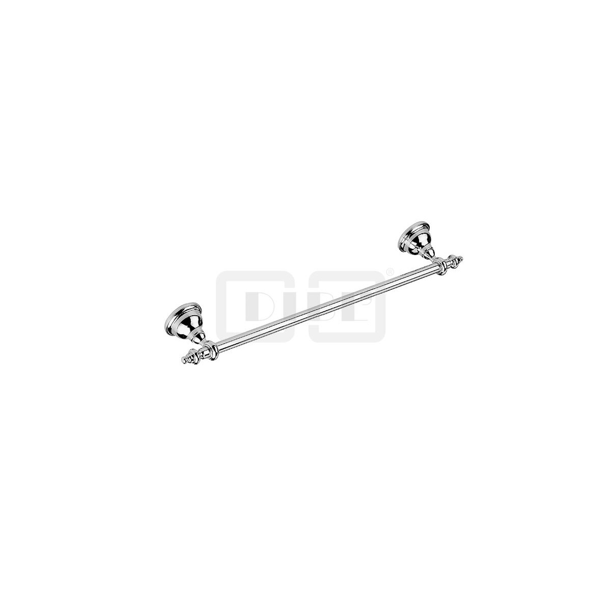 DIBLaccessoires Retro-Messing-Badetuchhalter 600 mm
