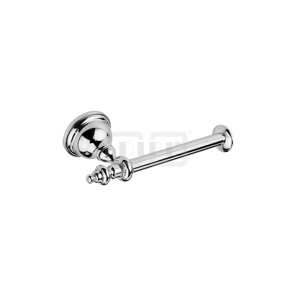 DIBLaccessoires Retro-Messing-Toilettenpapierhalter ohne Dec