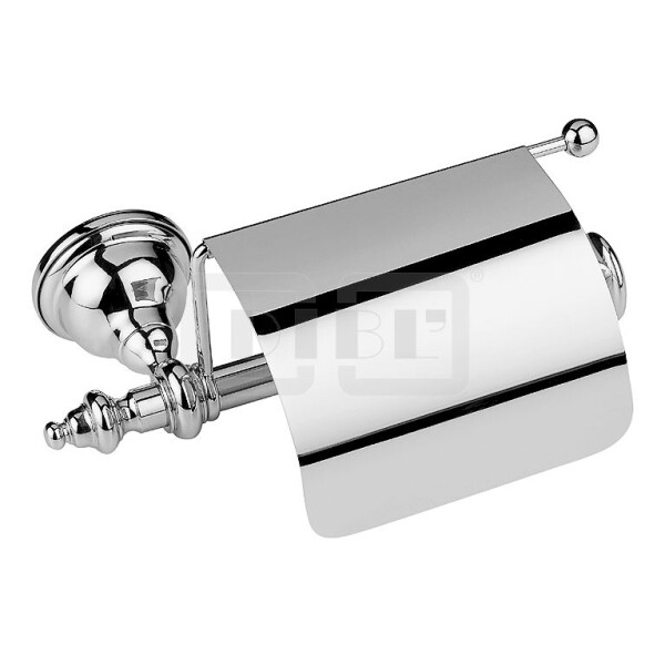 DIBLaccessoires Retro-Messing-Toilettenpapierhalter mit Deckel