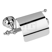 DIBLaccessoires Retro-Messing-Toilettenpapierhalter mit Deckel
