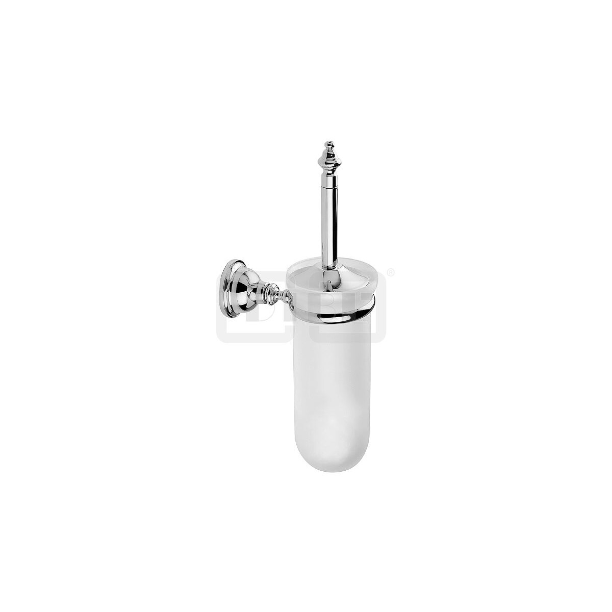 DIBLaccessoires Retro-Messing-Wand-Toilettenbürstengarn