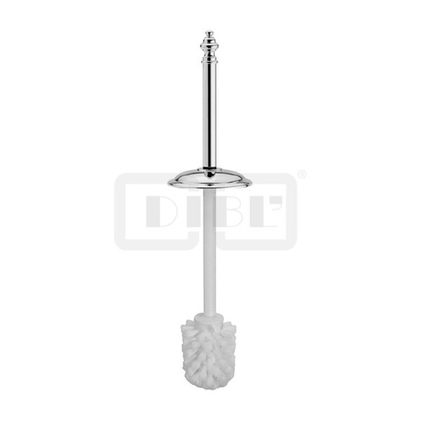 DIBLaccessoires Ersatz-Bürstenstab mit Messinggriff und Messing-Abdeckrosette