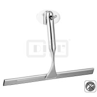 DIBLaccessoires Messing-Glaswischer-Set mit Wandhalterung, zum Kleben - keine Wandbohrung notwendig