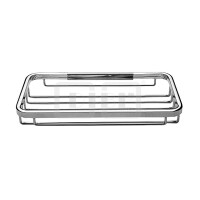 DIBLaccessoires Gerade Messing-Ablage 130 mm x 100 mm x 20 mm