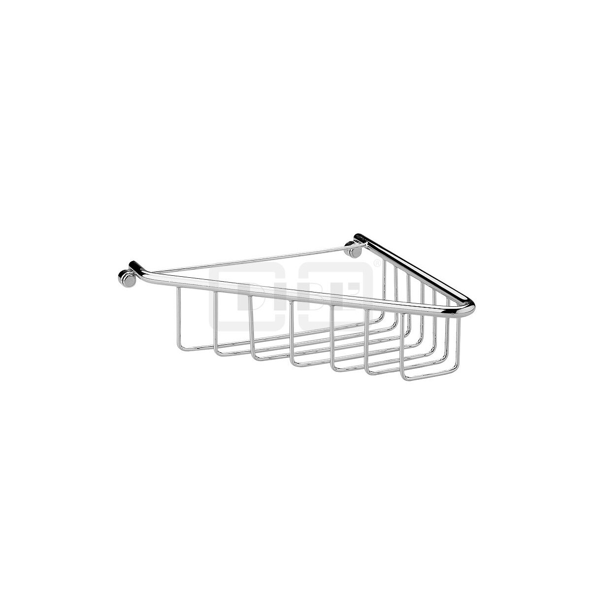DIBLaccessoires Messing-Eck-Duschkorb 210 mm x 180 mm x 50 m