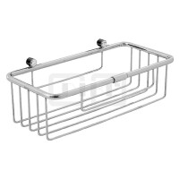 DIBLaccessoires Gerader Messing-Duschkorb 250 mm x 120 mm x 80 mm
