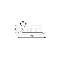 DIBLaccessoires Messing-Toilettenpapierhalter ohne Deckel