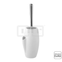 DIBLaccessoires Stand-Toilettenbürstengarnitur, mit handgefertigtem Keramik-Bürstenbecher mit Vorratsbehälter für Duftöl