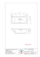 Rechteckwanne Modell Aruba, 171 x 75 x 45 cm, weiß