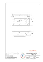 Rechteckwanne Modell Aruba, 171 x 75 x 45 cm, edelweiß matt