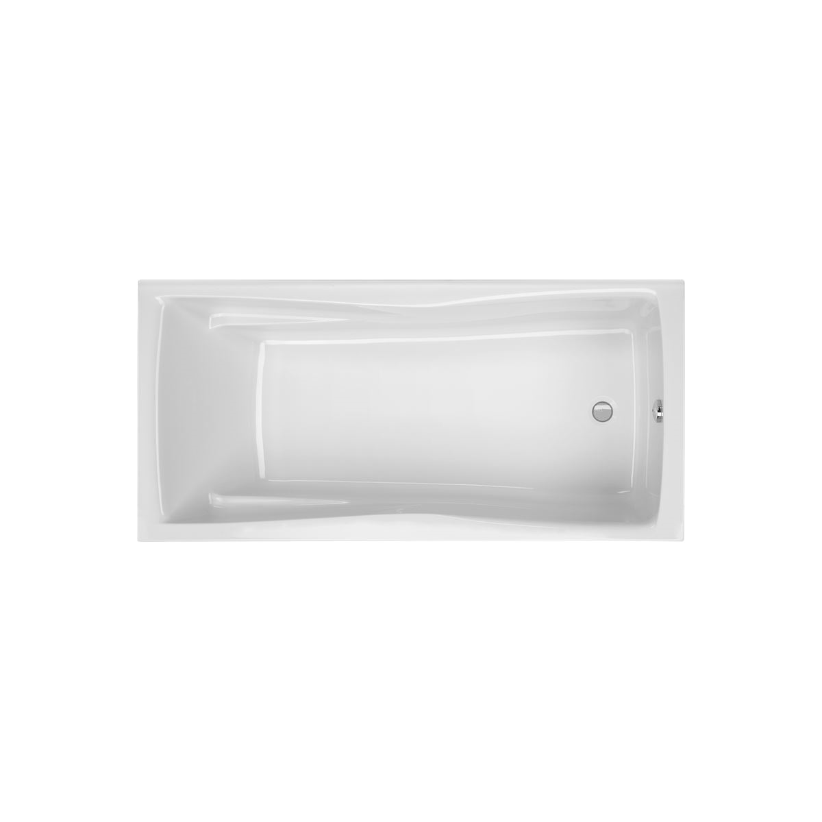 Rechteckbadewanne Andorra, 180 x 80 x 45 cm, wei&szlig;
