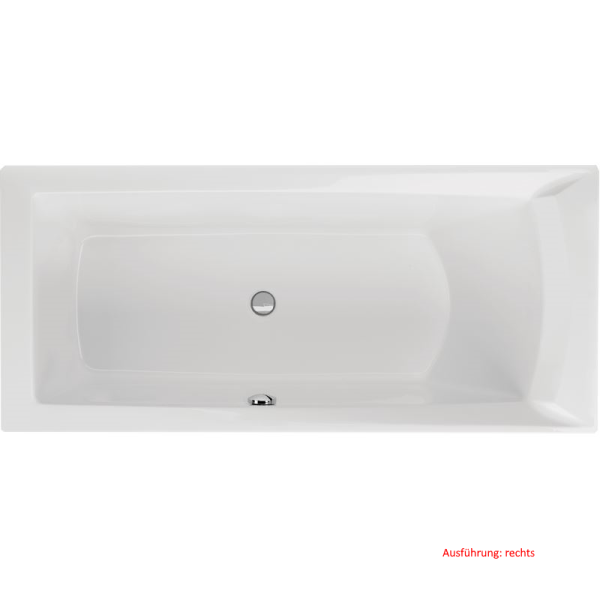 Rechteckwanne Dora, 180 x 80 x 49 cm, weiß