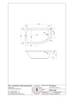 Raumsparwanne Flo, 160 x 95 x 45,5 cm, weiß, links