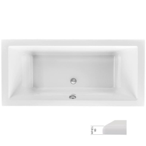 Rechteckwanne Malibu Plus Slim, 170 x 80 x 46,5 cm, weiß